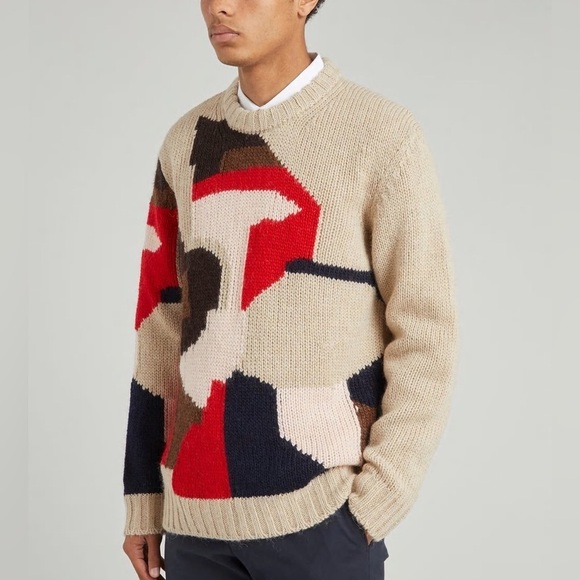 No Nationality NN07 Brady Intarsia Knit Jumper